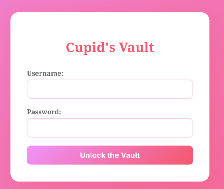 login page