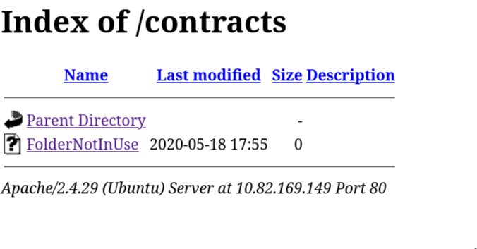 Contracts directory