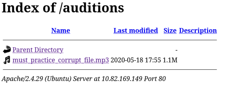 Auditions directory